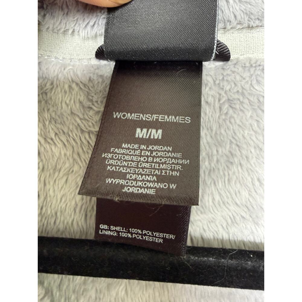 The North Face Women’s Medium Gray Pink Full Zip Fleece Jacket Cozy Athleisure - Picture 5 of 8